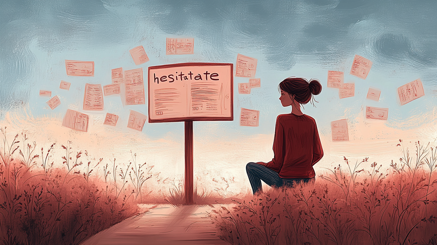 hesitate